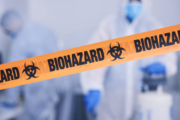 Professional Biohazard Cleanup technician working in Huntsville, TN